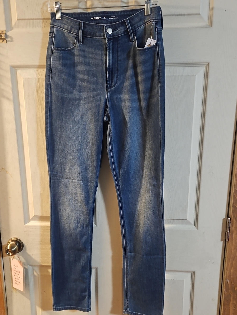 OLD NAVY HIGH-WAISTED Wow Straight Ankle Jeans: New With Tags: Size 6 Tall